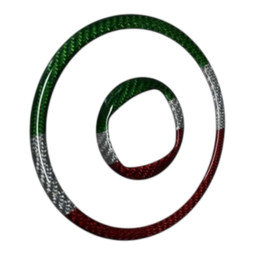 Fits Abarth 500 595 695 Steering Wheel Ring Covers Italy Genuine Carbon Fibre