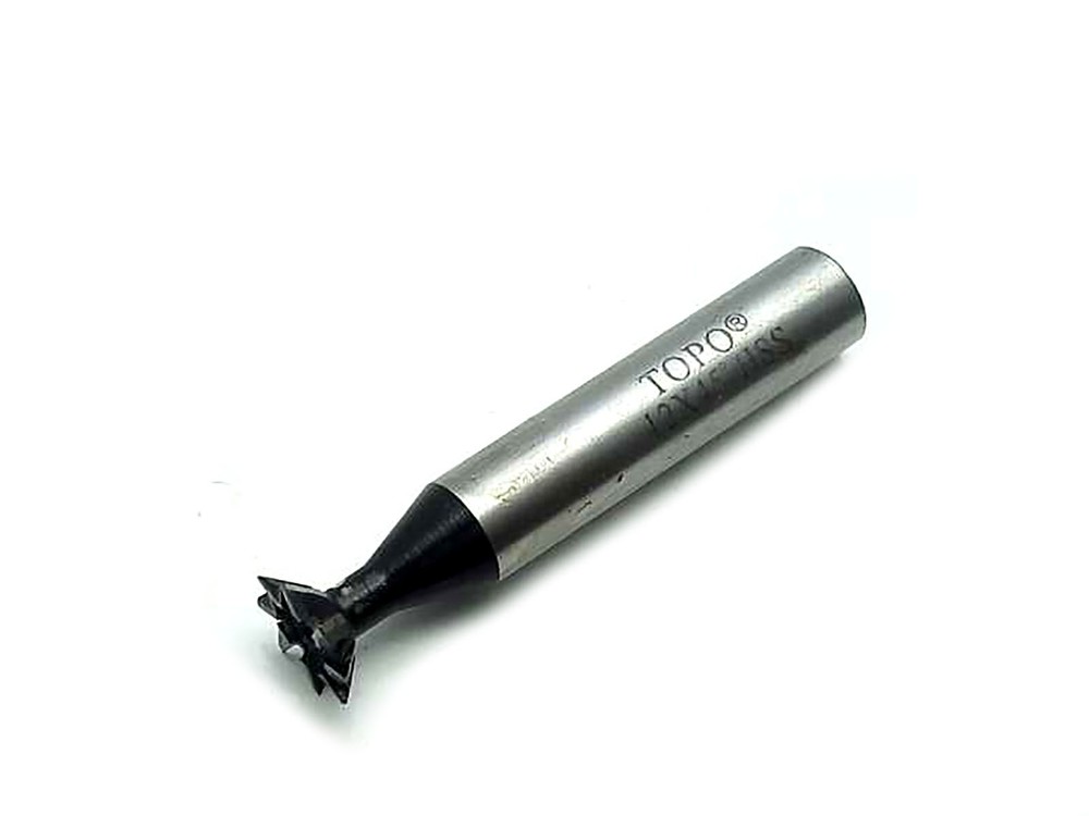 NJ STOCK  HSS 12mm x 45 Degree Dovetail Cutter Milling End Mill High Speed Steel