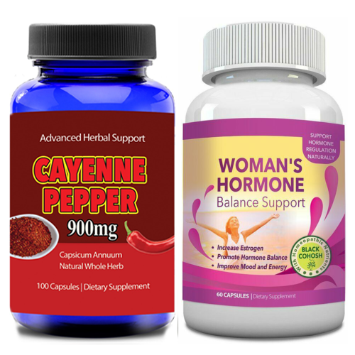 Cayenne Pepper Weight Loss Capsules Woman's Hormone Balance Dietary Supplements