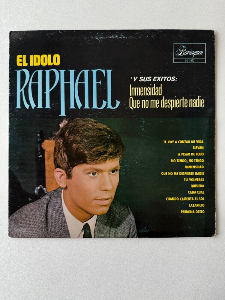 Raphael El Idolo LP 1969 Borinquen Records DG-1052 VG Cleaned