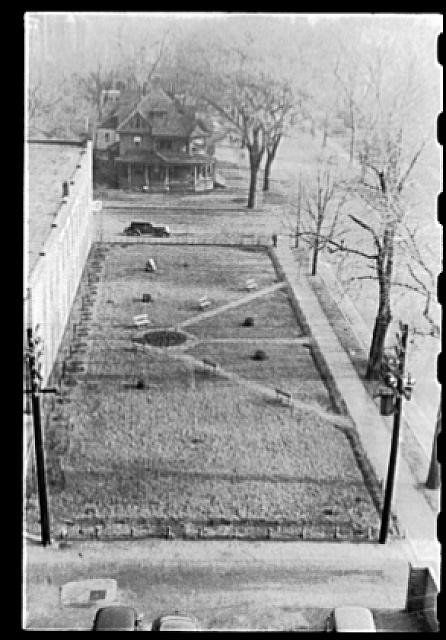 Park Square,Marshalltown,Iowa,IA,FSA,April 1940,John Vachon,United States