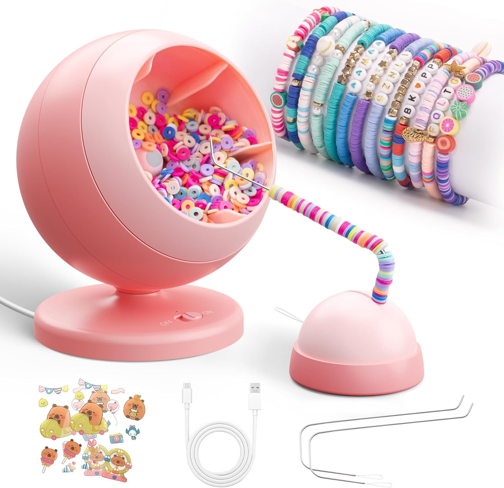 Electric Clay Bead Spinner for Jewelry Making and Bracelets