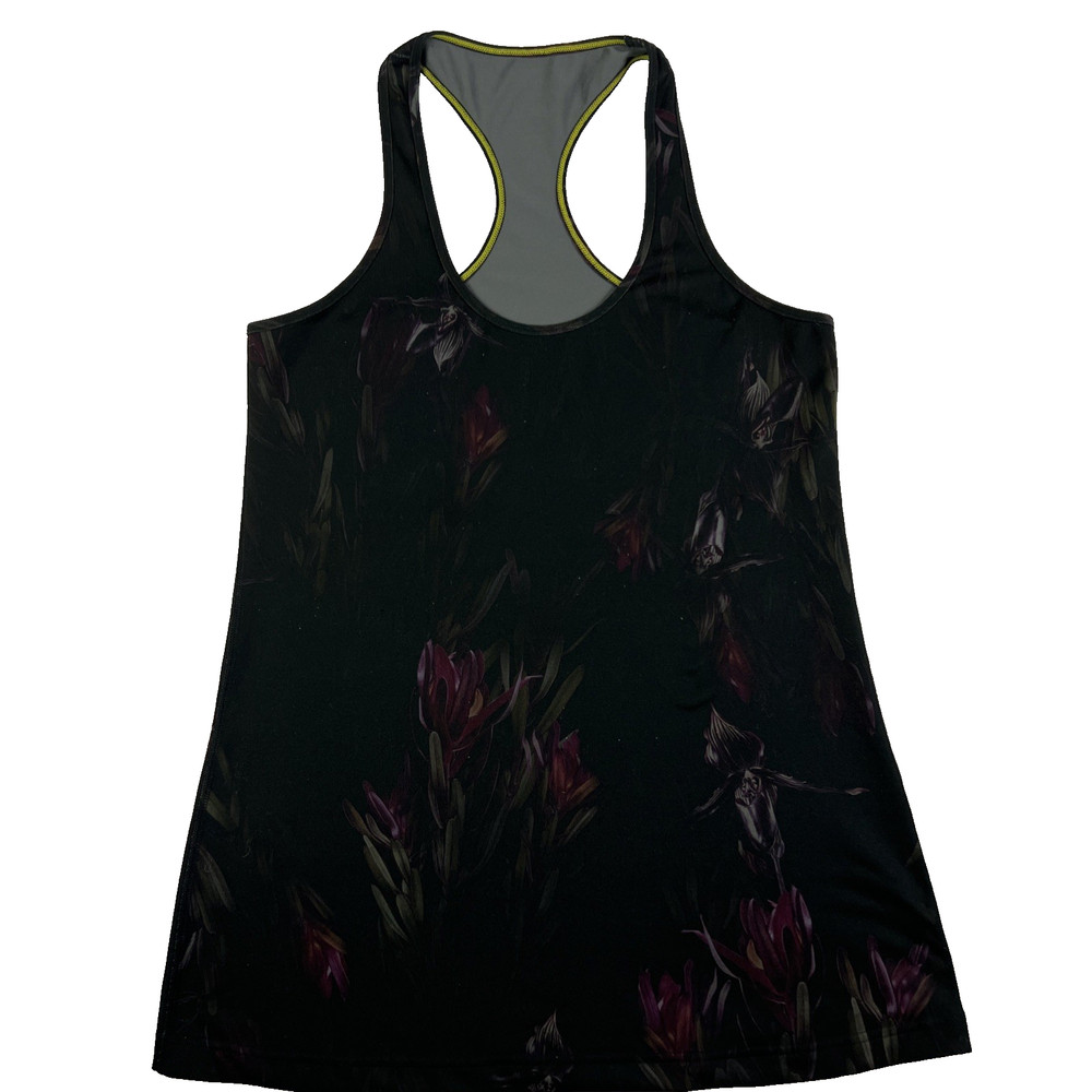 Lululemon Women's Floral Print Athletic Tank Top Racerback Size 12