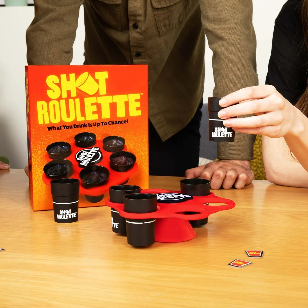 SHOT ROULETTE Drinking Adult Party Guessing Game 21+ BUZZED Liquor Tailgate NEW!