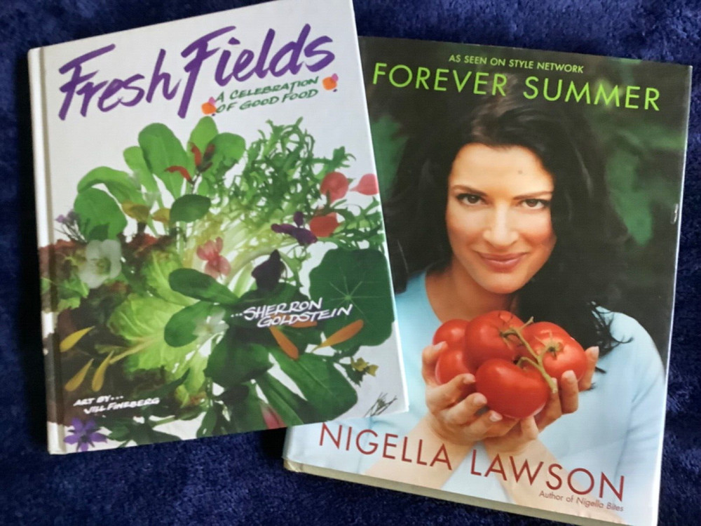 Fresh Fields Sherron Goldstein & Forever Summer Nigella Lawson Lot of 2 Recipes