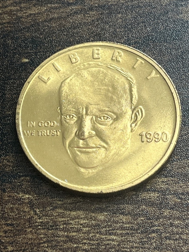1990 Liberty President Dwight D Eisenhower Last Home Medal Token Coin TN268*
