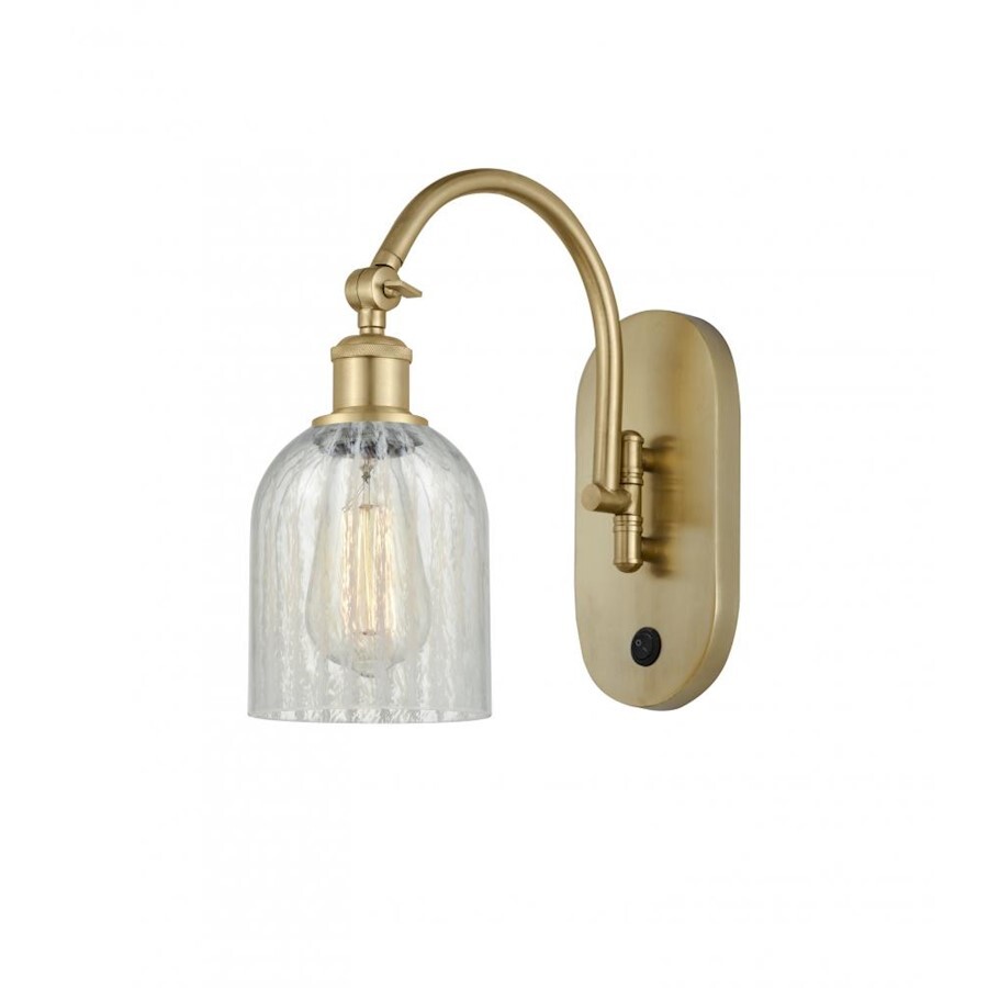 Caledonia 1-Lt LED Sconce Light in Mouchette Grey - 518-1W-SG-G2511-LED