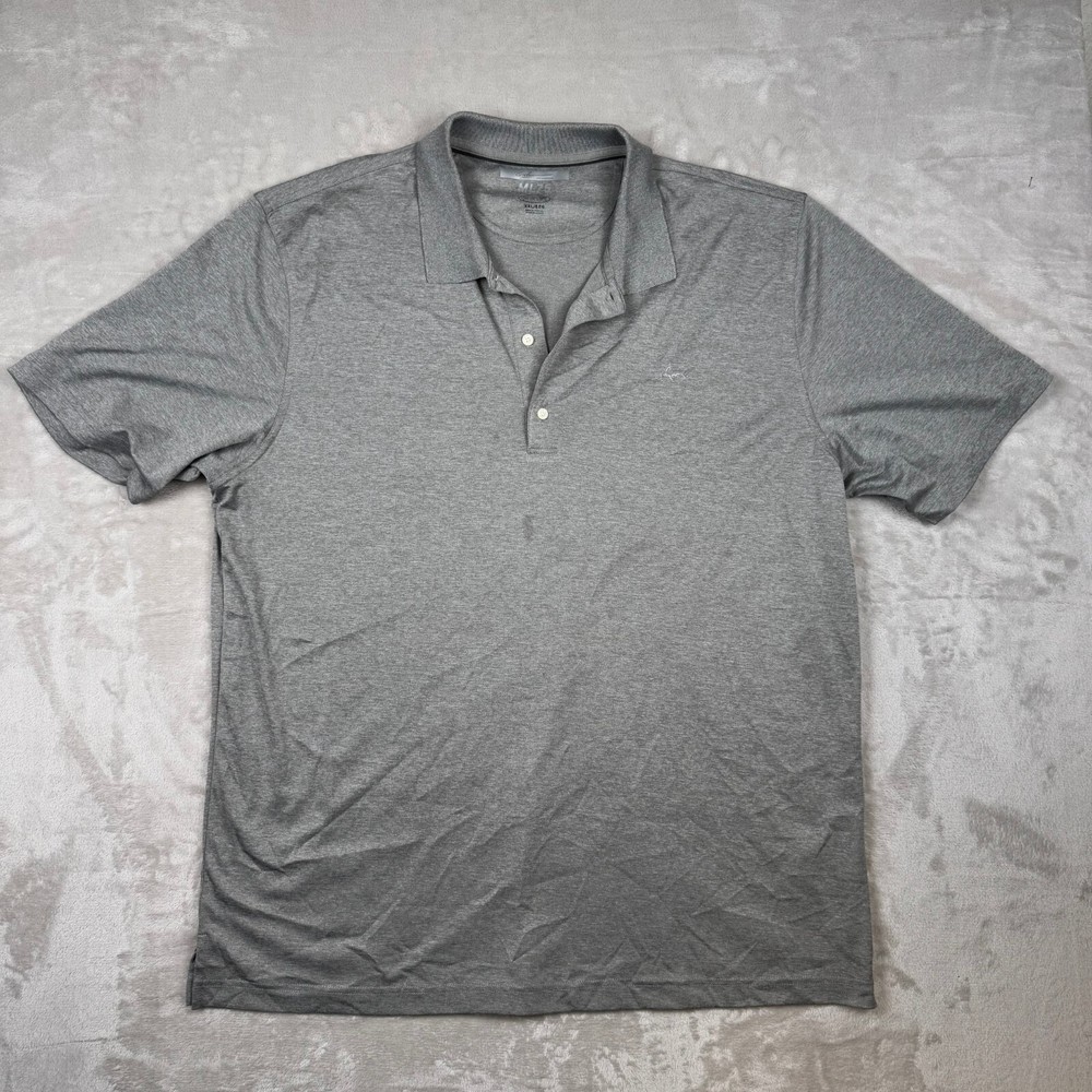 Greg Norman ML75 Polo Shirt Mens XXL 2XL Gray Play Dry Golf Outdoor Casual Men