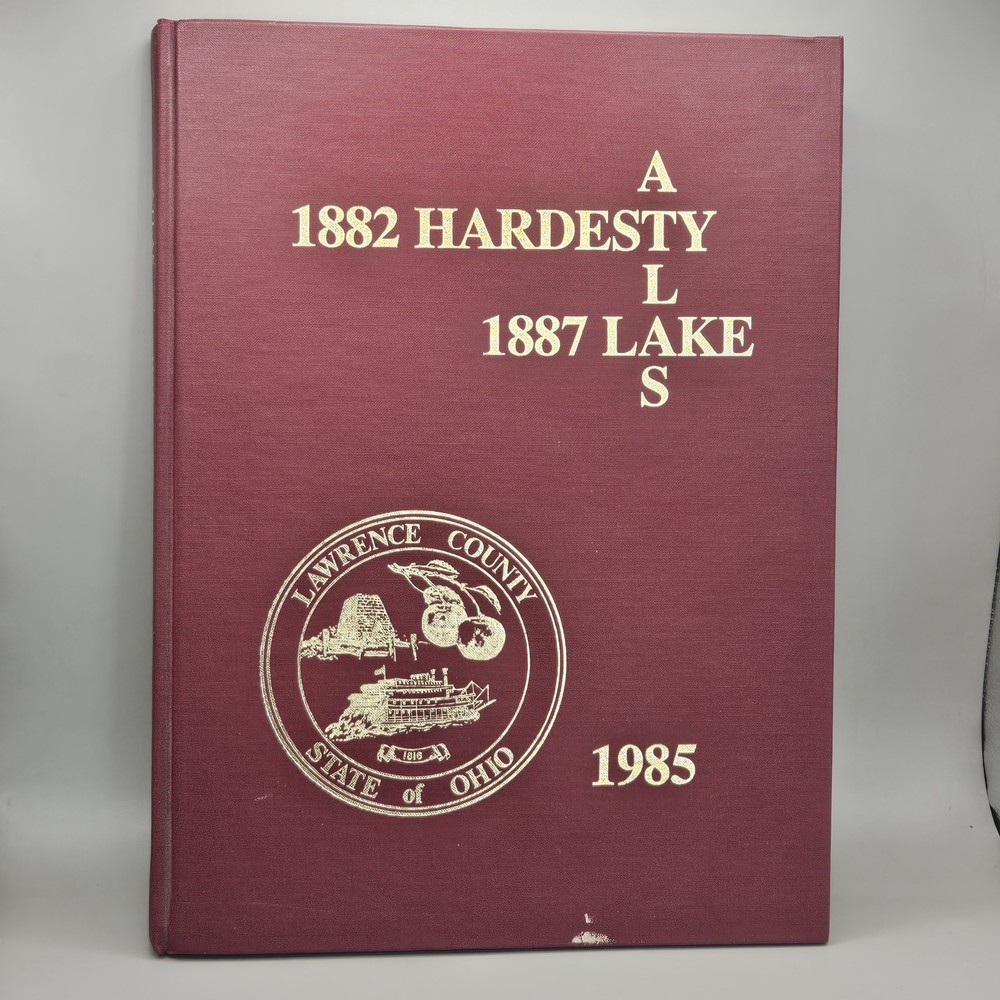 Atlas Of Lawrence County Ohio Hardesty 1882 Lake 1887 HC Book 1985