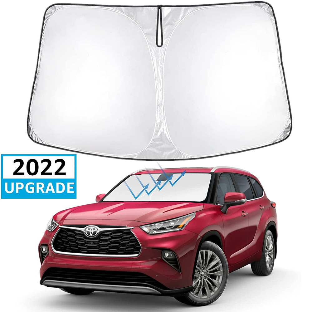 Custom Fit Toyota Highlander UV Blocking Windshield Sun Shade Protector