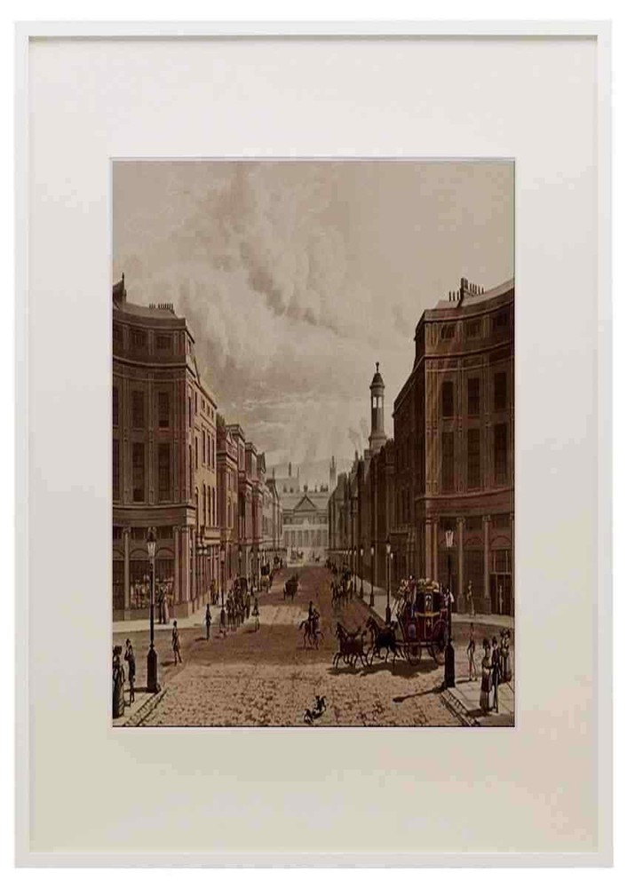 566084 Regent Street From Piccadilly Thomas Hosmer Shepherd A3 A4 Framed Print