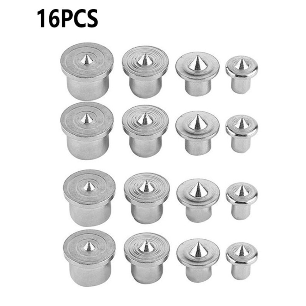 Professional Dowel Center Point Set for Precise Woodworking (16pcs 6mm 12mm)