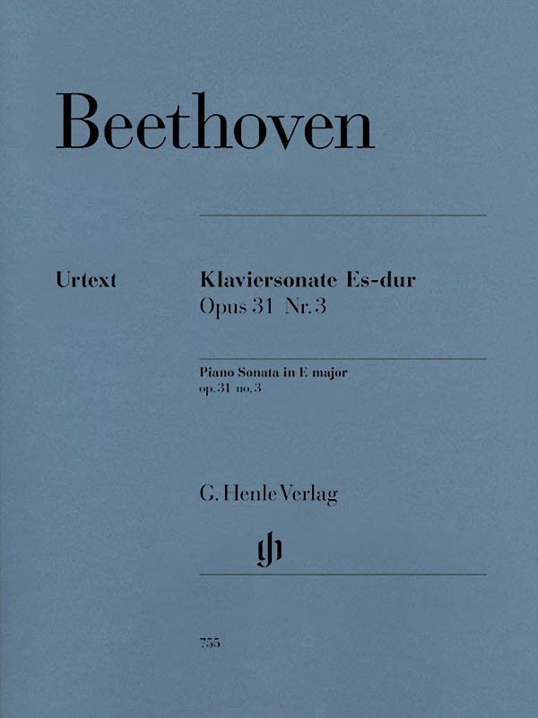 Beethoven Piano Sonata No 18 in E Flat Major Op 31 Henle Urtext Music Book