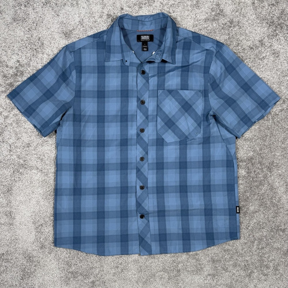 Alaskan Hardgear Men’s L Lightweight Vented Shirt Blue Duluth Fish Camp 90856