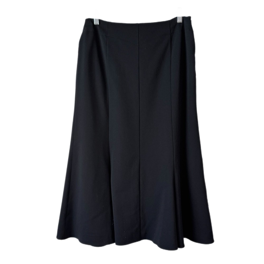 Rene Lezard Skirt Quiet Luxury Wool Blend Midi Designer Capsule Vintage Sz M/36