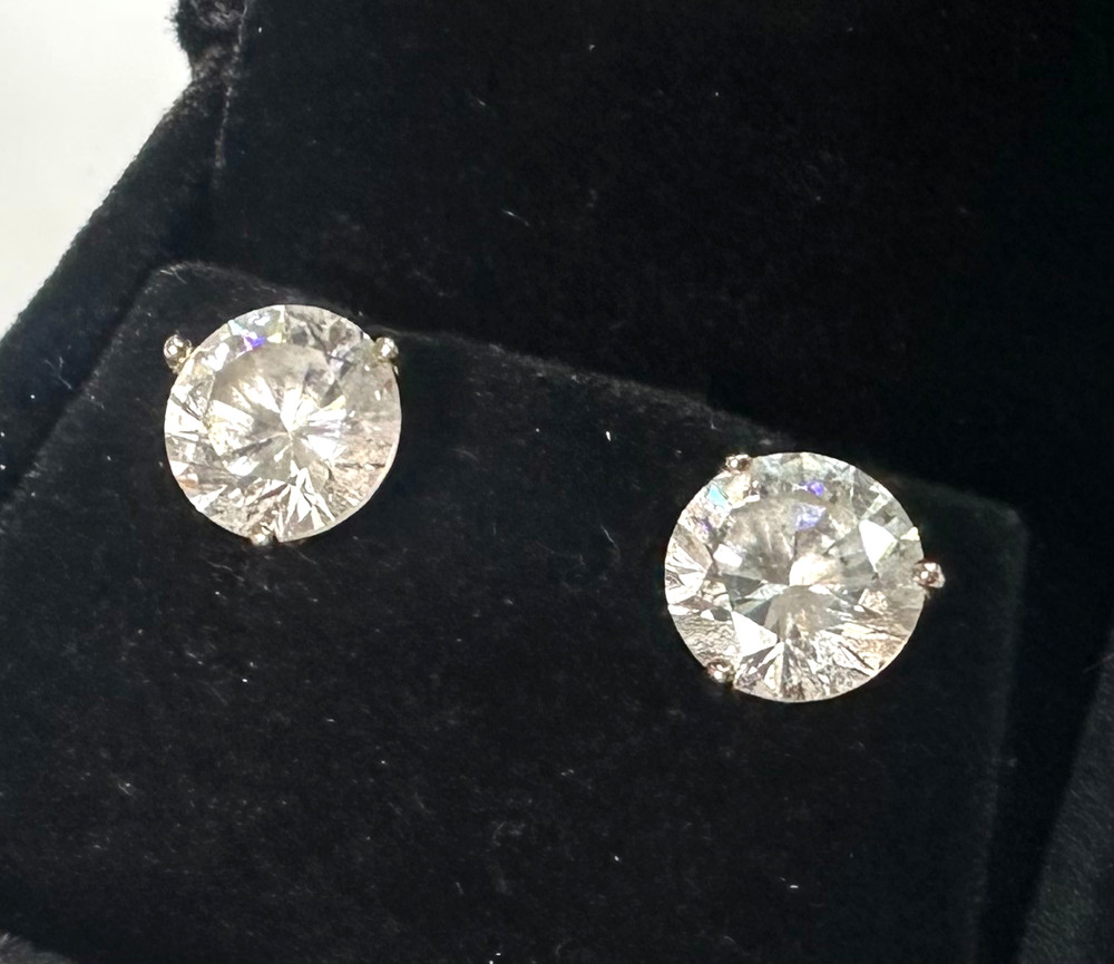 Vintage Gold Wash Stud Earrings MARKED 925 Sterling Silver Jewelry Lot I