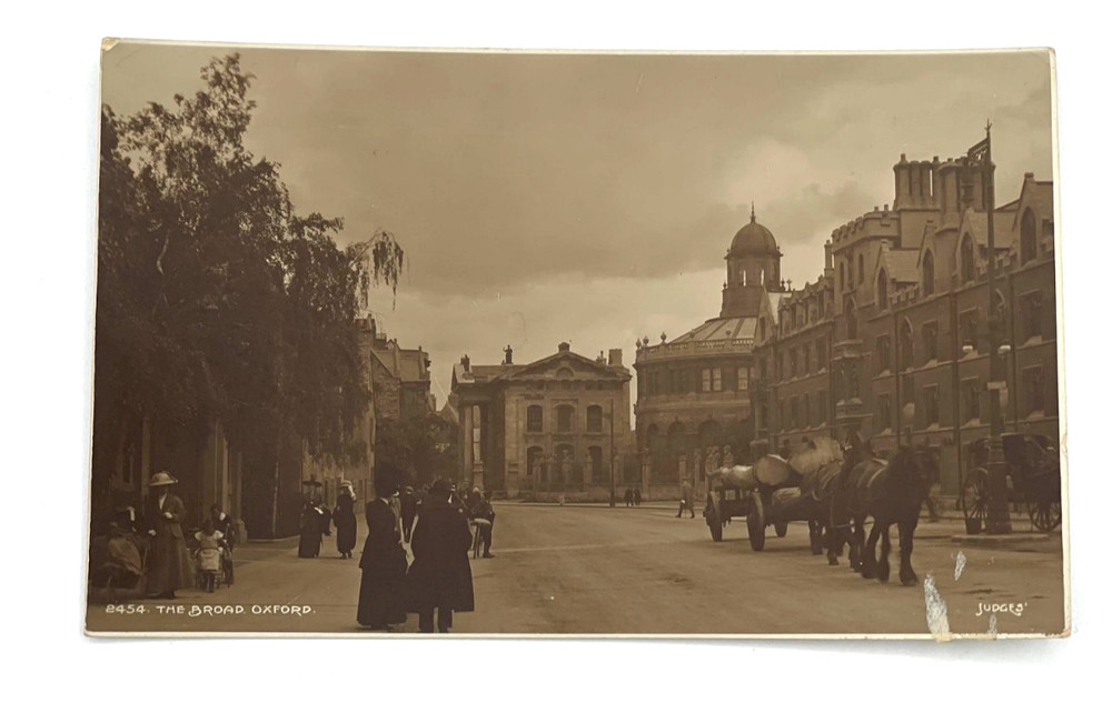 Oxford England The Broad Street RPPC Real Photo Postcard by Judges Ltd Hastings
