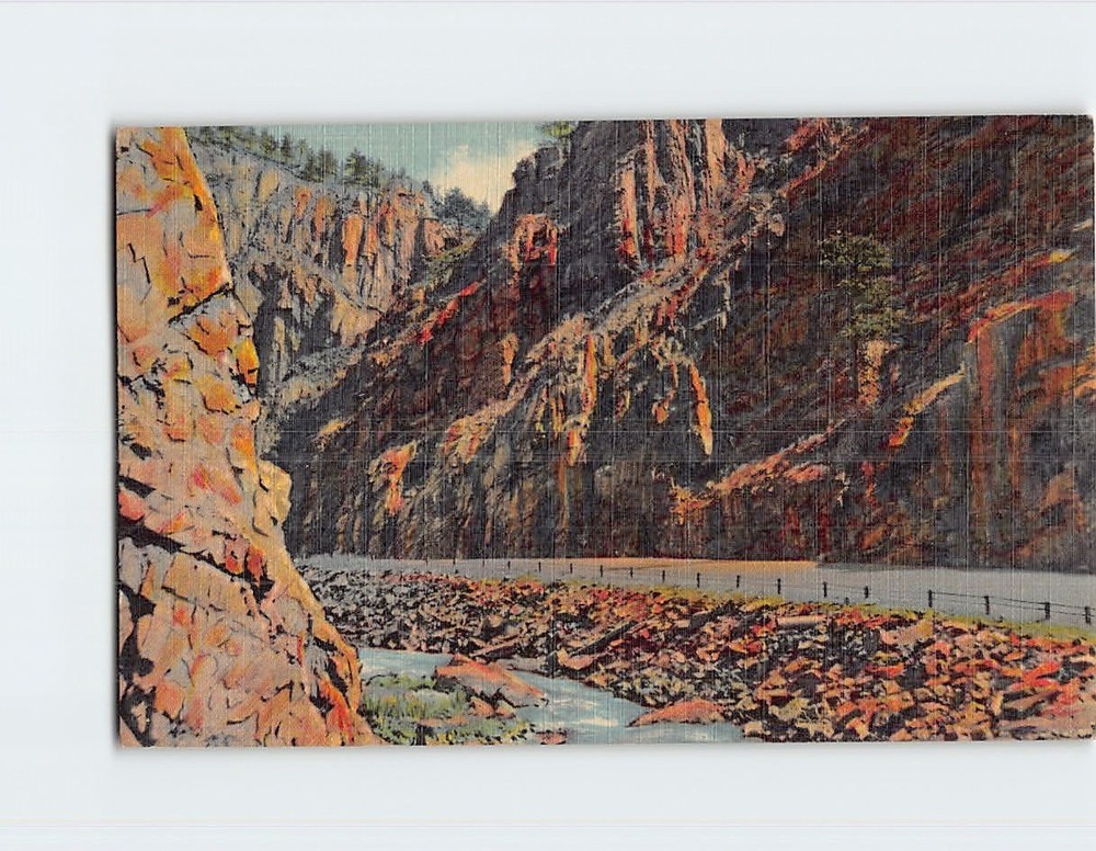 Postcard Rugged Walls In Thompson Canyon Colorado USA