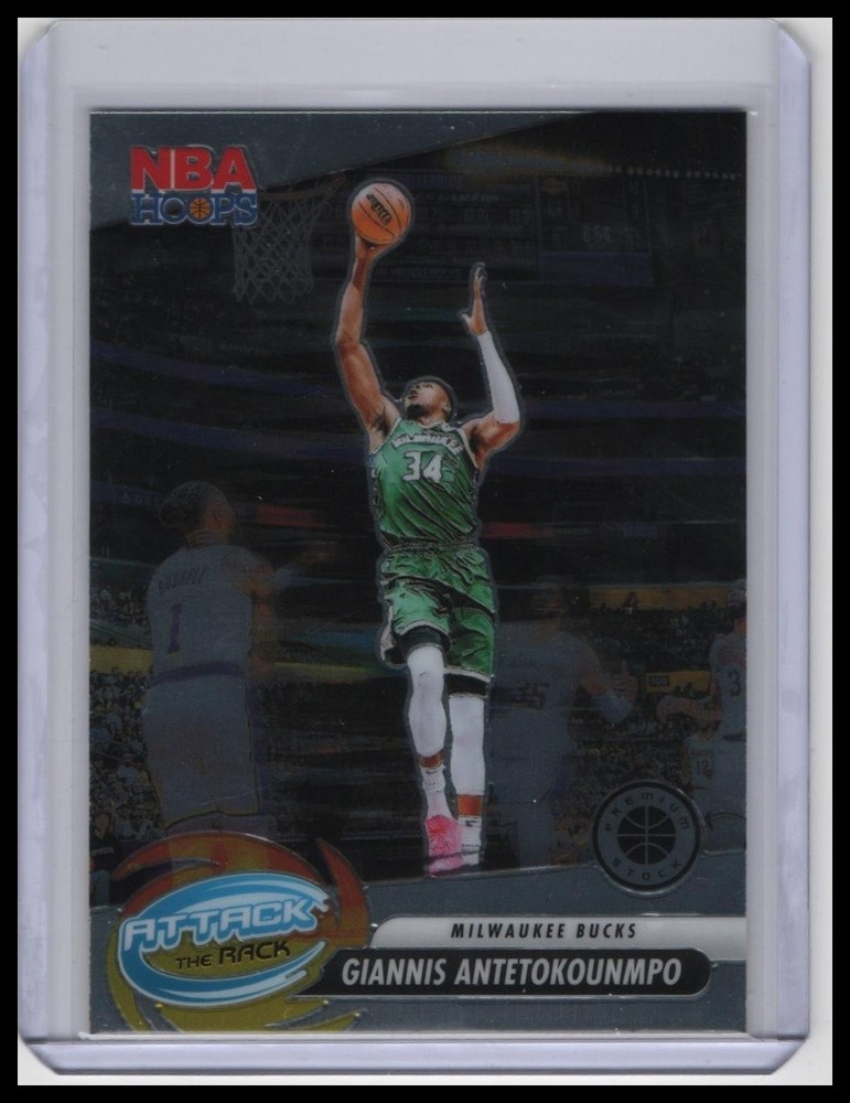 2023-24 Hoops Premium Stock #2 Giannis Antetokounmpo Attack The Rack
