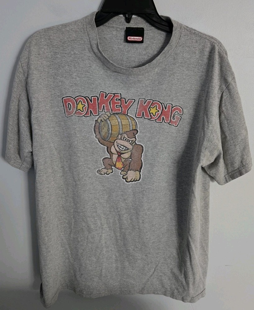 Vintage Nintendo Donkey Kong T Shirt Y2K Graphic Tee Video Game Retro Large  301