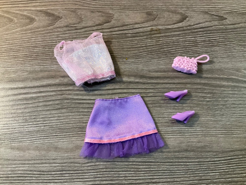 Mattel Barbie Doll Clothes Top Shirt, Skirt ShoesOutfit Set Lot