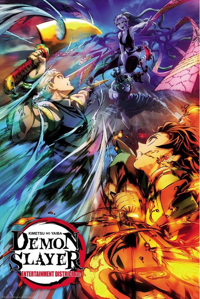 Poster Studio B - Demon Slayer Season 2 Key Art Anime Movie 24x36