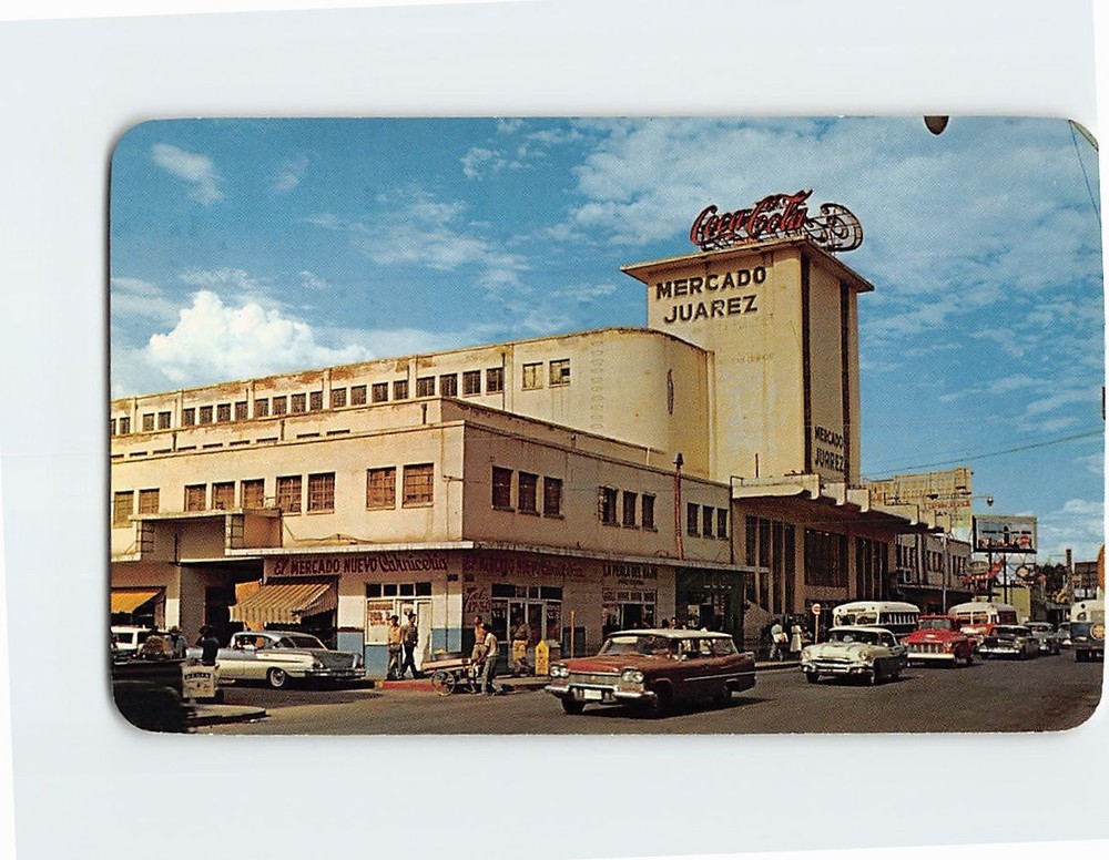 Postcard Mercado Juarez Ciudad Juarez Chihuahua Mexico