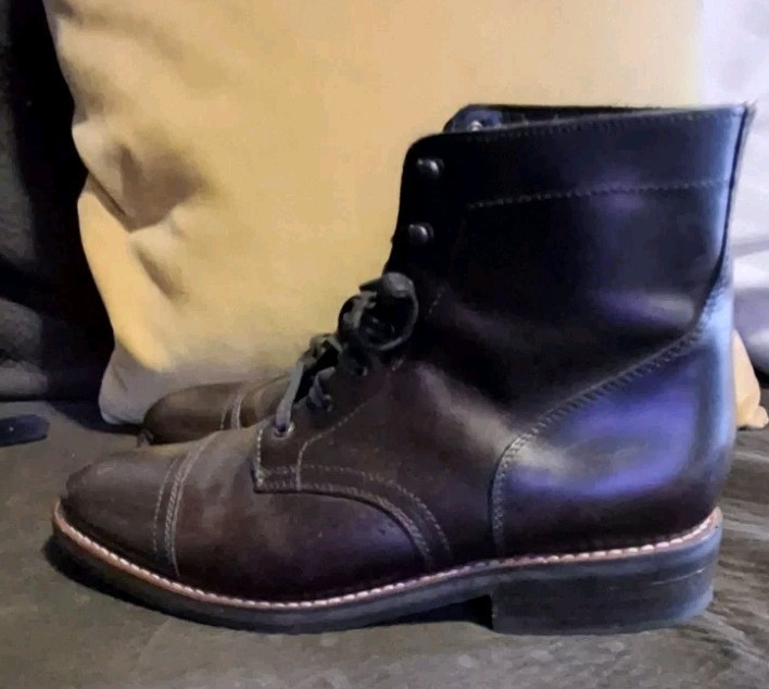 Thursday Boot Company Men's Captain Cap Toe Brown Leather Boots Size 13