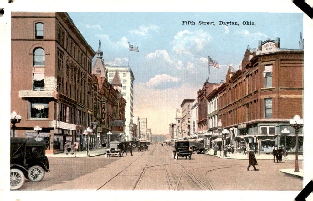 Fifth Street, Dayton, Ohio - Meiler Series No. 9 Postcard