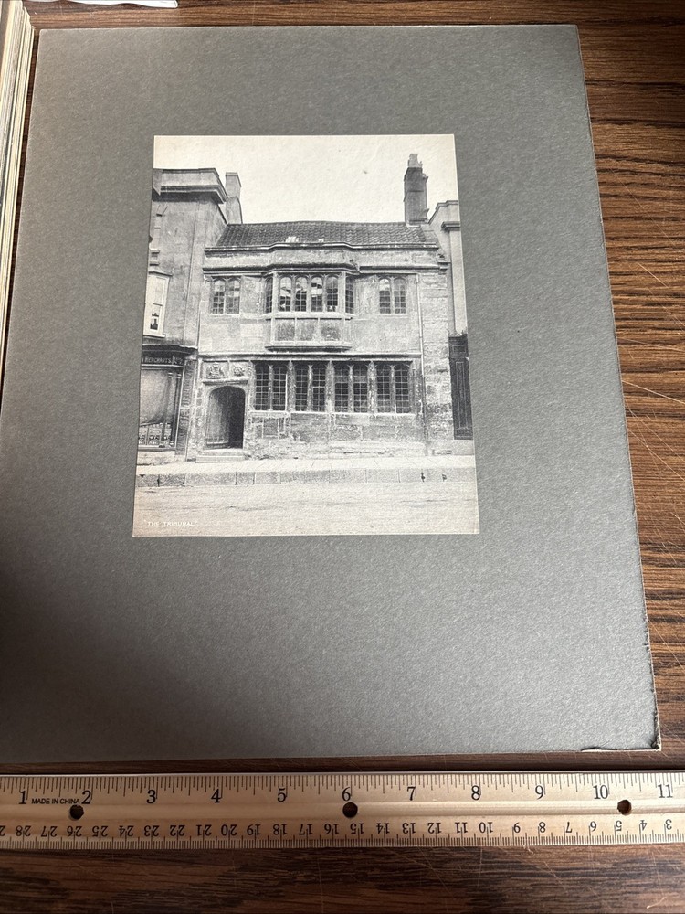 VTG The Tribunal Mounted English Tudor Architecture Photo Glastonbury England