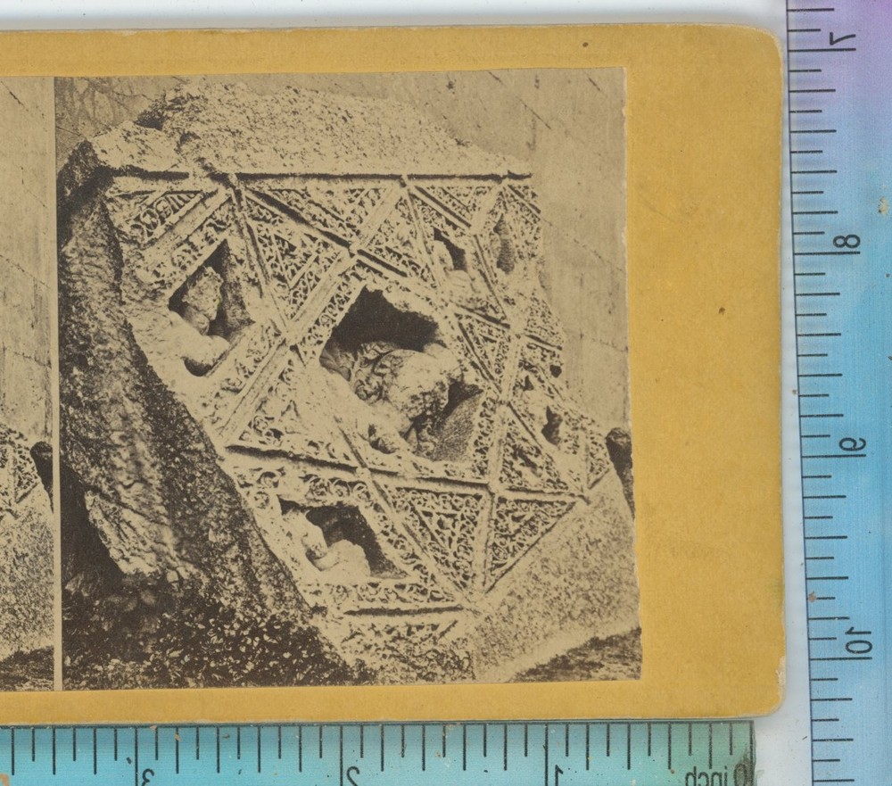 Baalbek Temple of Jupiter Fallen Mass of Ceiling Lebanon Stereoview