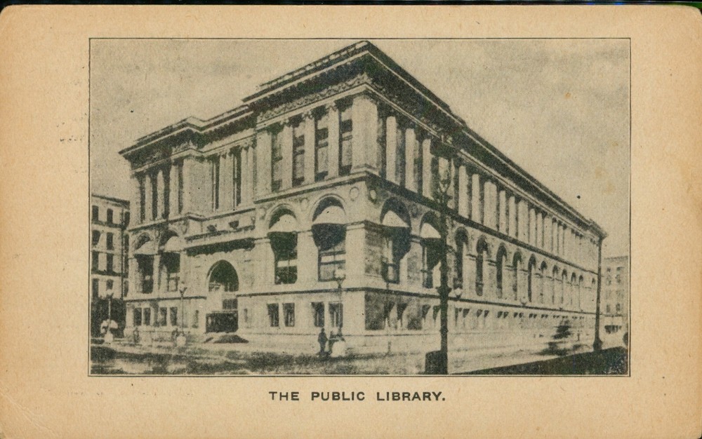 The Public Library Chicago Illinois IL Postcard 1909 DB