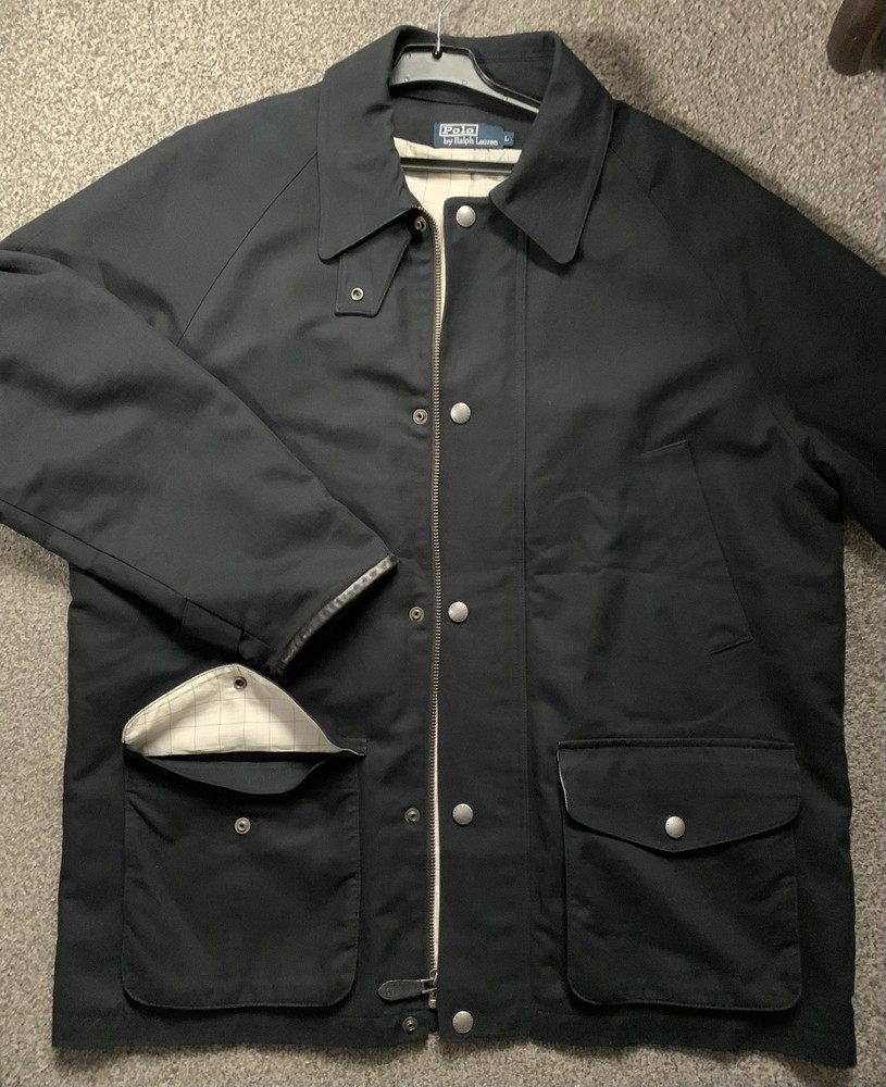 Ralph Lauren Men's Field Utility Jacket Size XL Great Condition Lamb skin Cotton
