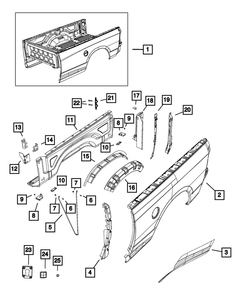 Genuine Mopar Wheelhouse Outer Panel Right 68364390AASelect Your Vehicle to Ensure Guaranteed Fit-QTY1