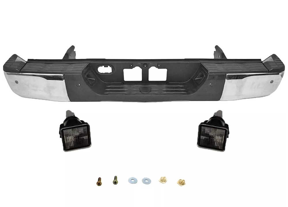 Chrome Rear Step Bumper Assembly for 2014-2021 Toyota Tundra w/ Park Assist NEW