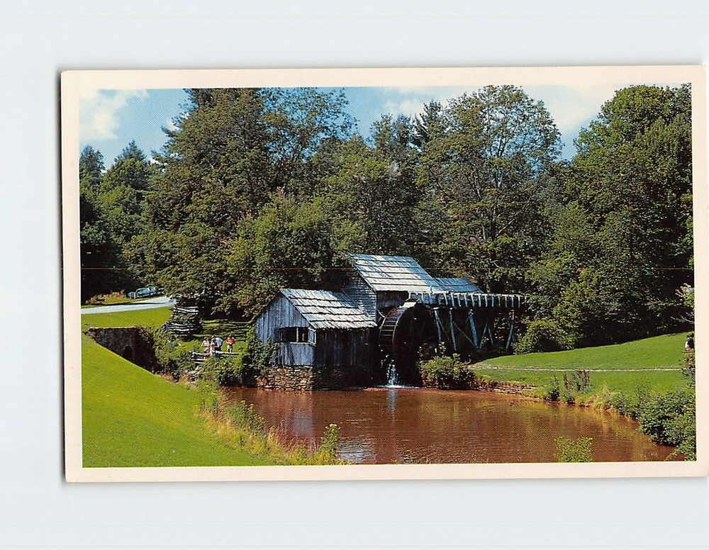Postcard Mabry Mill, Blue Ridge Parkway, Meadows of Dan, Virginia