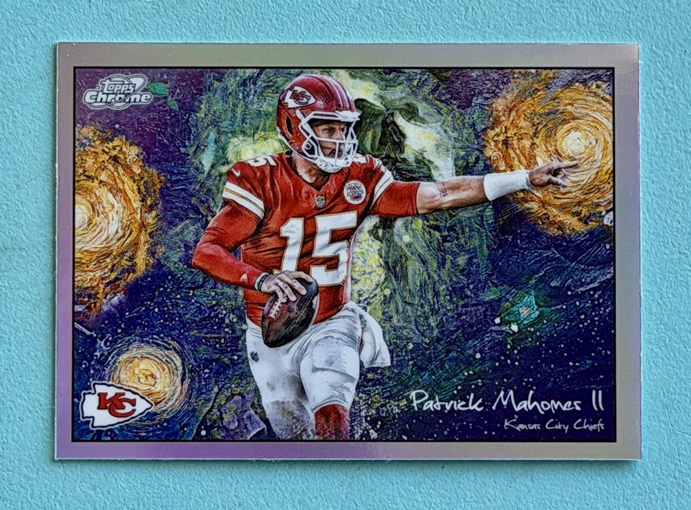 2025 Topps Cosmic Football Patrick Mahomes II Stars In The Night STN-14 Chiefs
