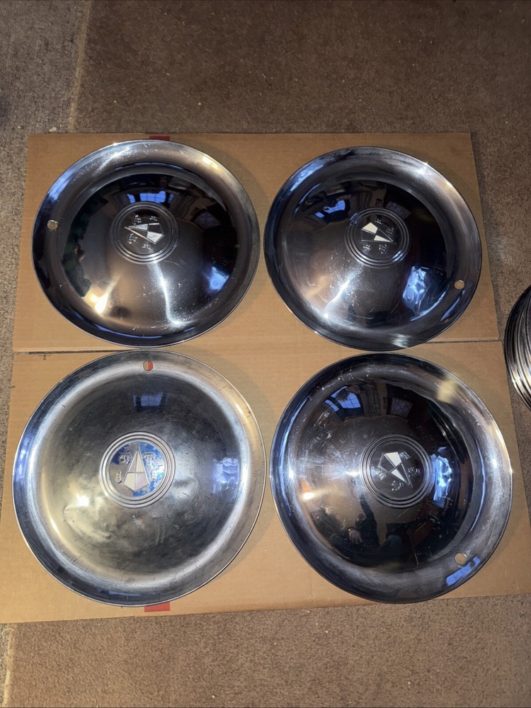 Vintage 1954 Hudson Car Wheel Covers Set of 4