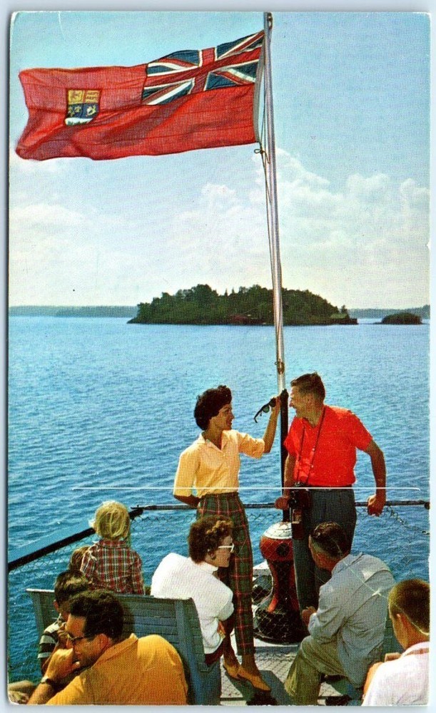 Postcard - Enjoying a cruise on Lovely Lake of the Woods - Canada