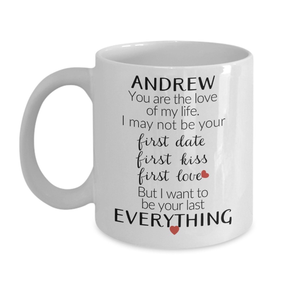 Personalized Valentine's Day Coffee Mug Gift for Boyfriend