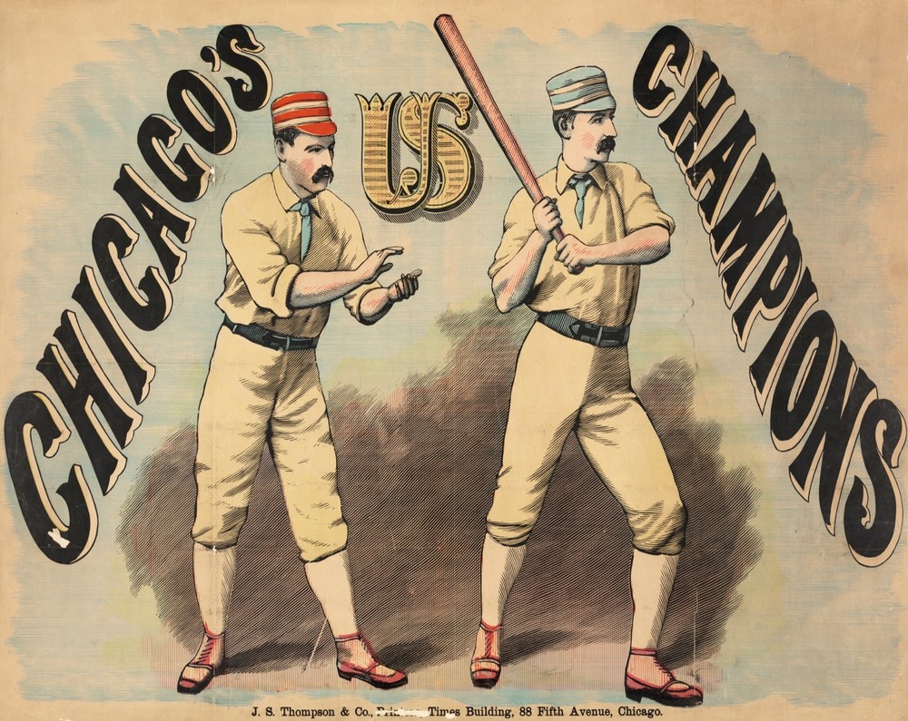 9748.Decoration Poster.Room Wall art.Home interior decor.Baseball Chicago Champs