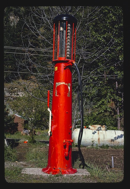 Photo:New Meadows Idaho 1980 Route 95 Visible Gas Pump