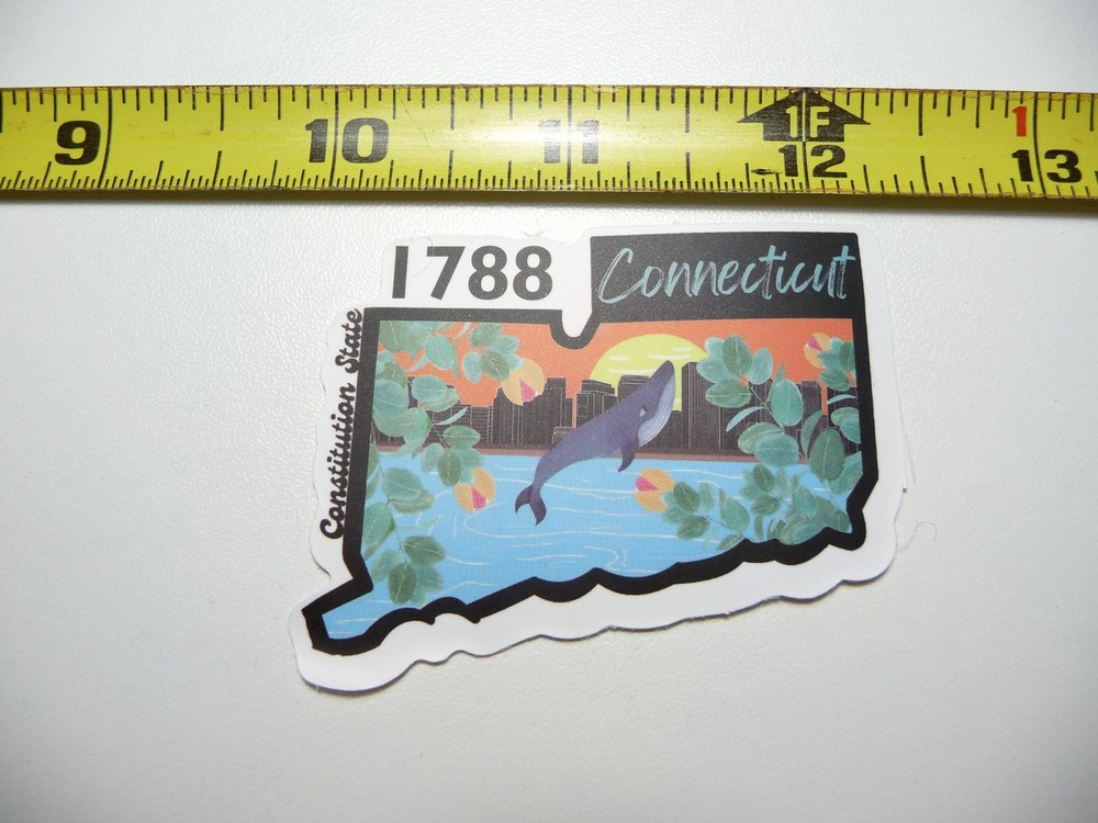 CONNECTICUT STATE PRIDE BIRTH TRAVEL VACATION TRIP USA UNITED STATES OF AMERICA