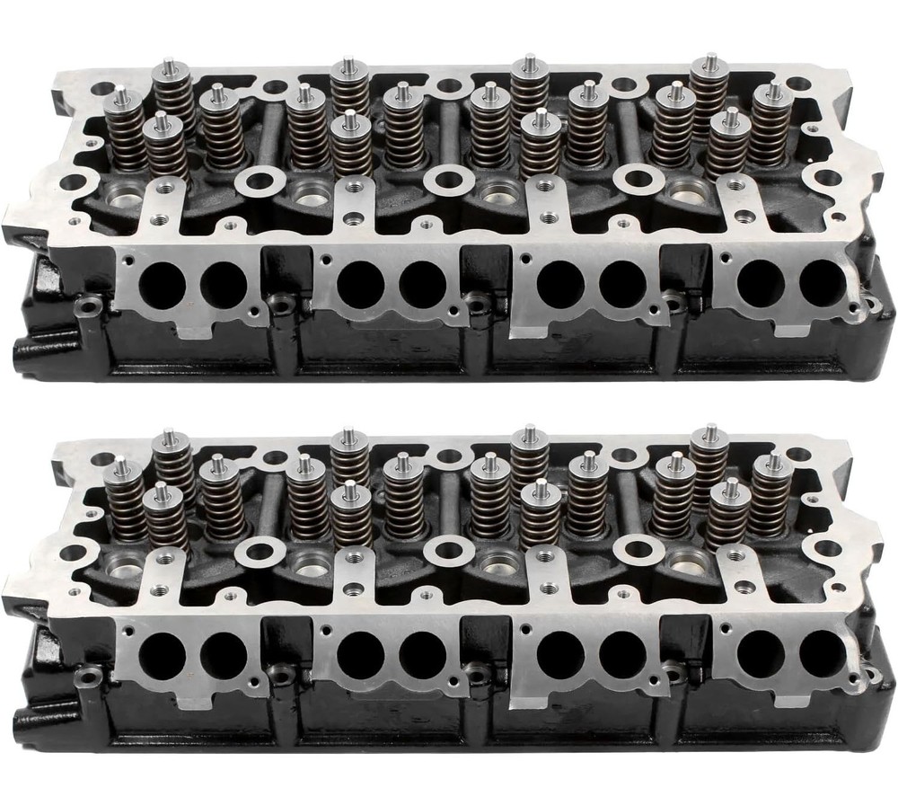 2PCS Cylinder Heads Powerstroke 6.4L Fit for 2008-2010 Ford F250 F350 F450 F550