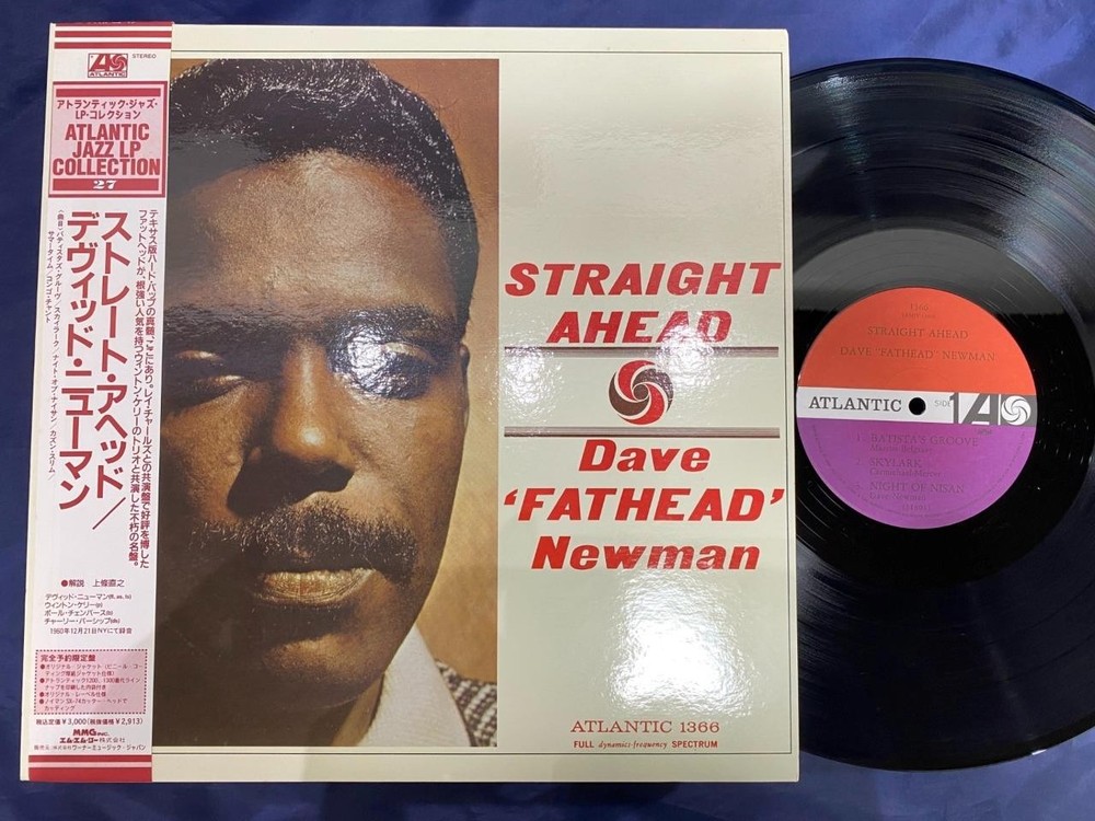 Premium! Mint! Dave Newman Straight Ahead Atlantic Amjy-1366 Obi St Japan Lp