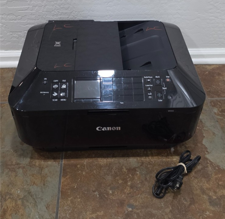 Canon PIXMA MX922 Inkjet Printer All-In-One Wireless Tested W INK