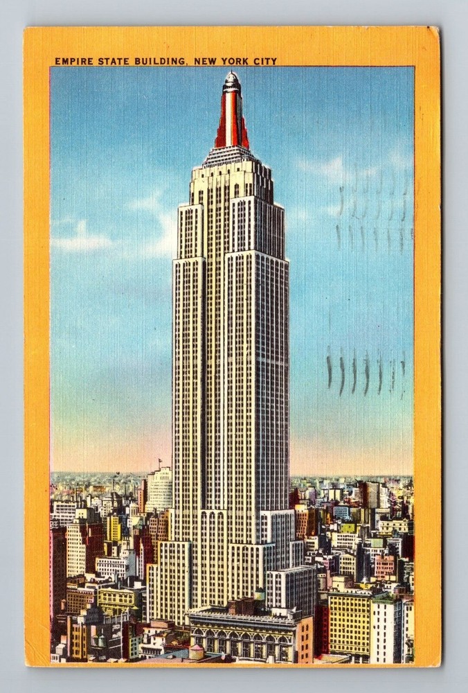 New York City NY, Empire State Building, Vintage c1955 Postcard