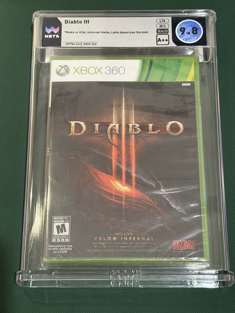 Xbox 360 Diablo 3 LTA Sealed New WATA 9.8
