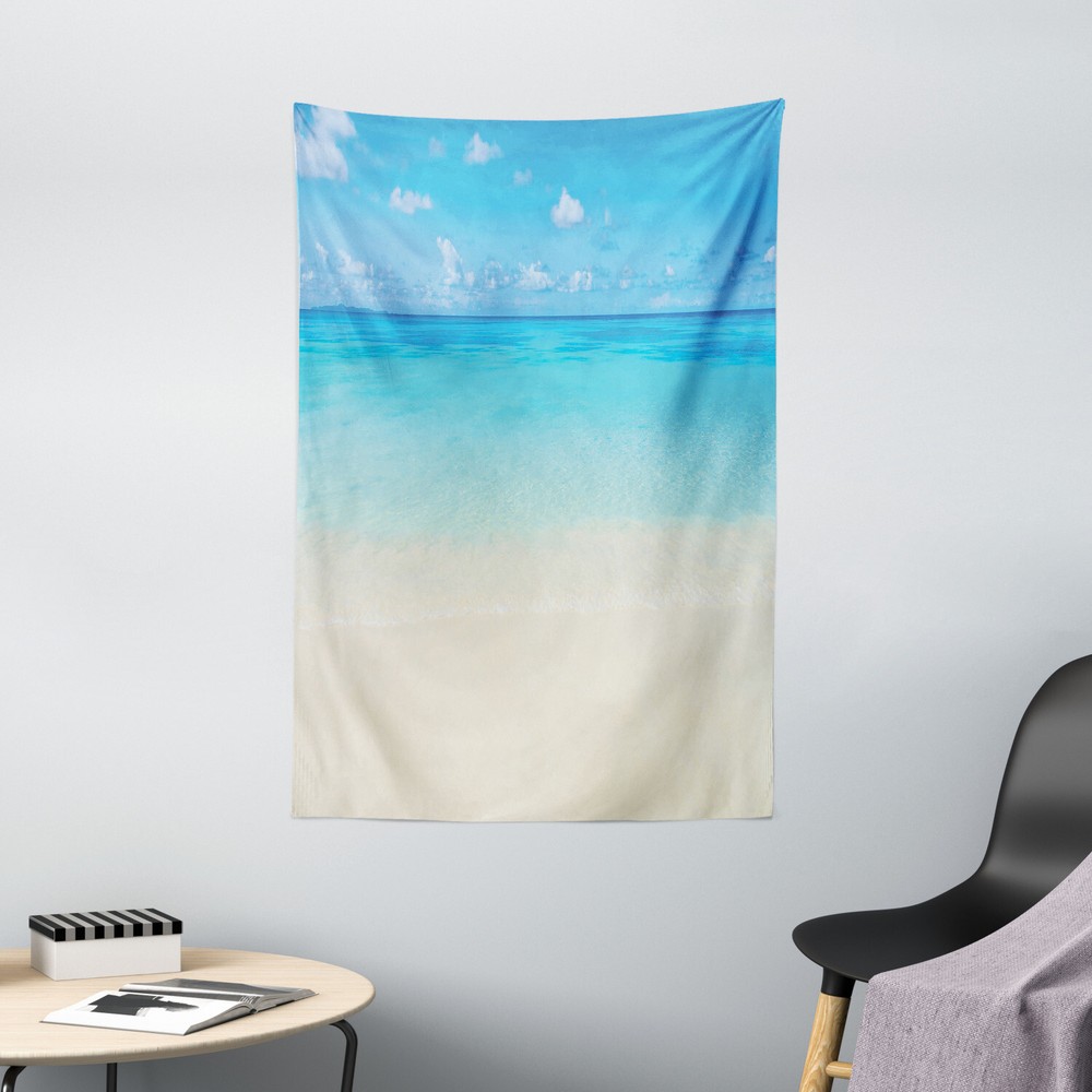 Tropical Tapestry Carribean Sea Beach Print Wall Hanging Decor