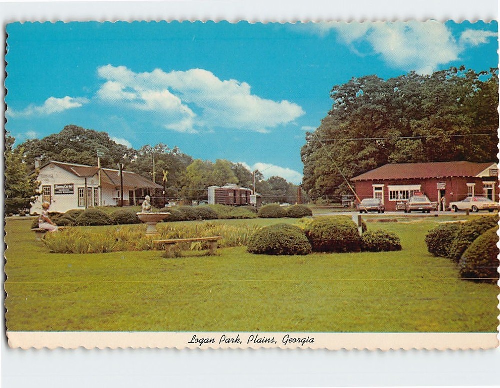 Postcard Logan Park Plains Georgia USA